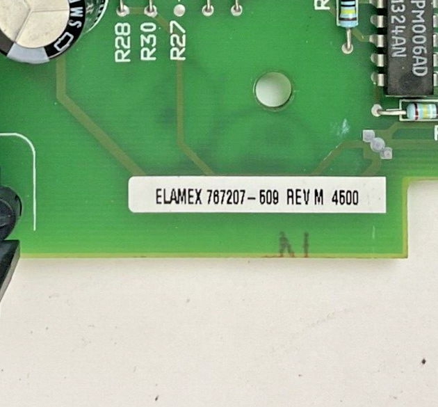 ELAMEX 767207-509 CIRCUIT BOARD REV. M 4500