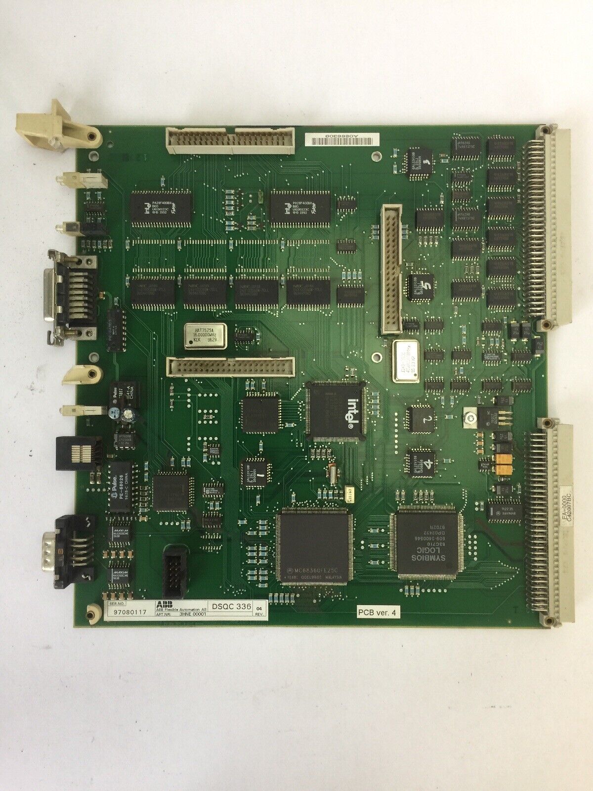 ABB DSQC 336 3HNE 00001 ETHERNET CIRCUIT BOARD PCB VER.4