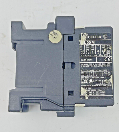 MOELLER - DIL00M - CONTACTOR W/ 240 V 60Hz COIL - DIL 00M