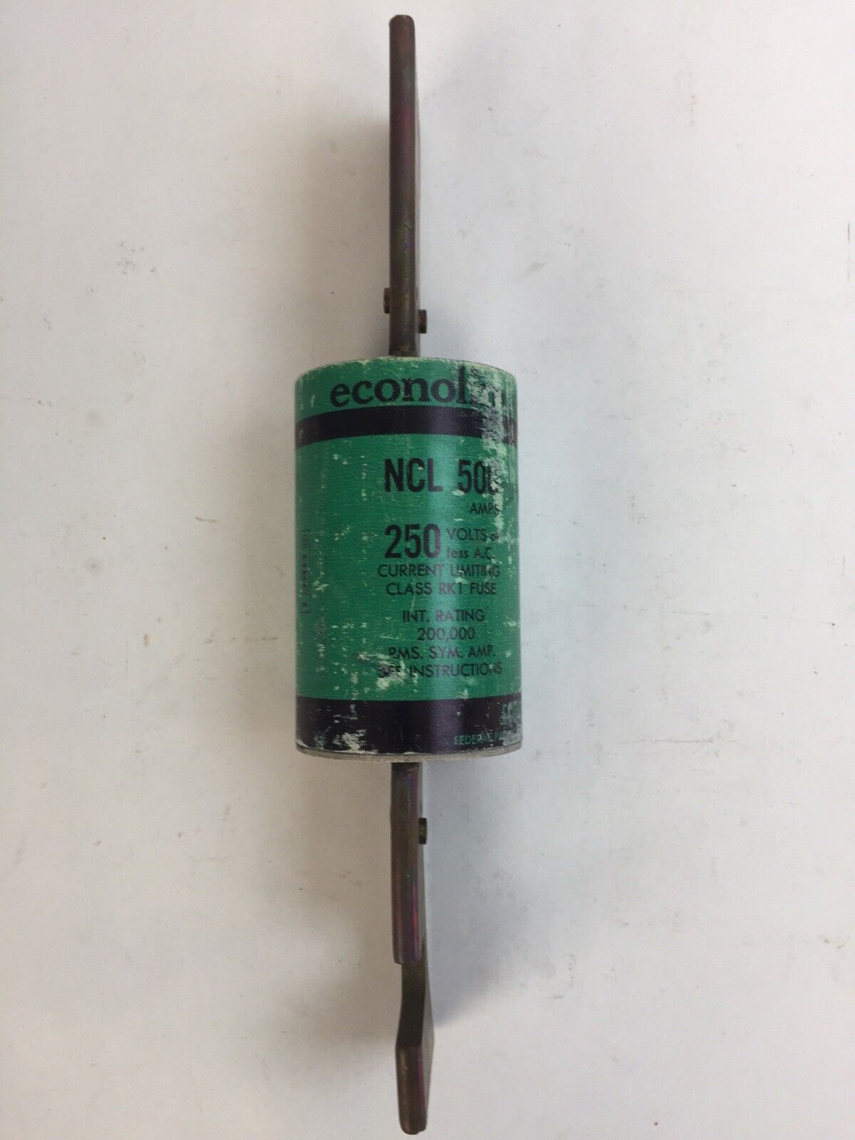 ECONOMY NCL500 ECONOLIM CURRENT LIMITING CLASS RK1 FUSE 250VAC 500AMP