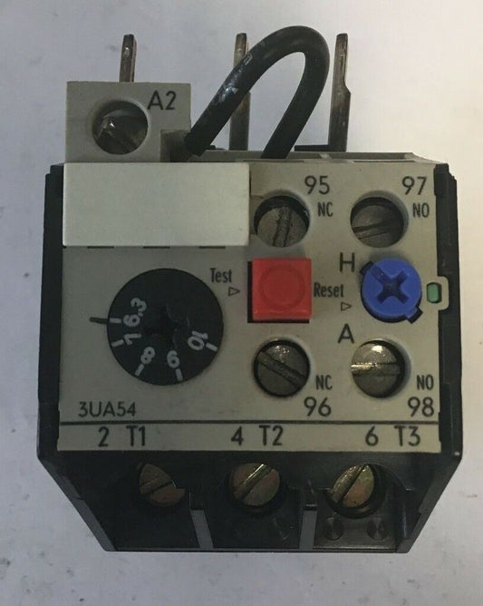 SIEMENS 3UA5400-1J 6,3-10A OVERLOAD RELAY 600VAC