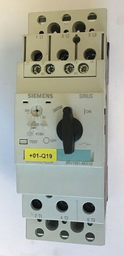 SIEMENS 3RV1031-4EA10 MOTOR CONTROLLER 690V 125A 50/60HZ