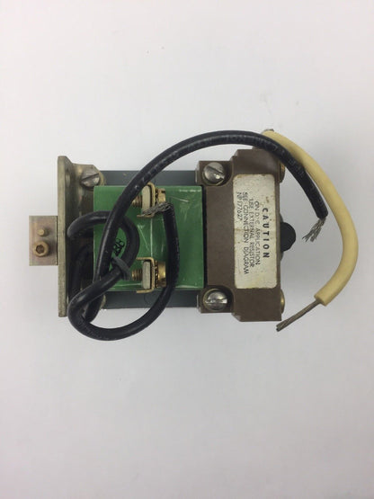 GE CR9500A203A2A SOLENOID 115 VDC PUSH FORM END MGT