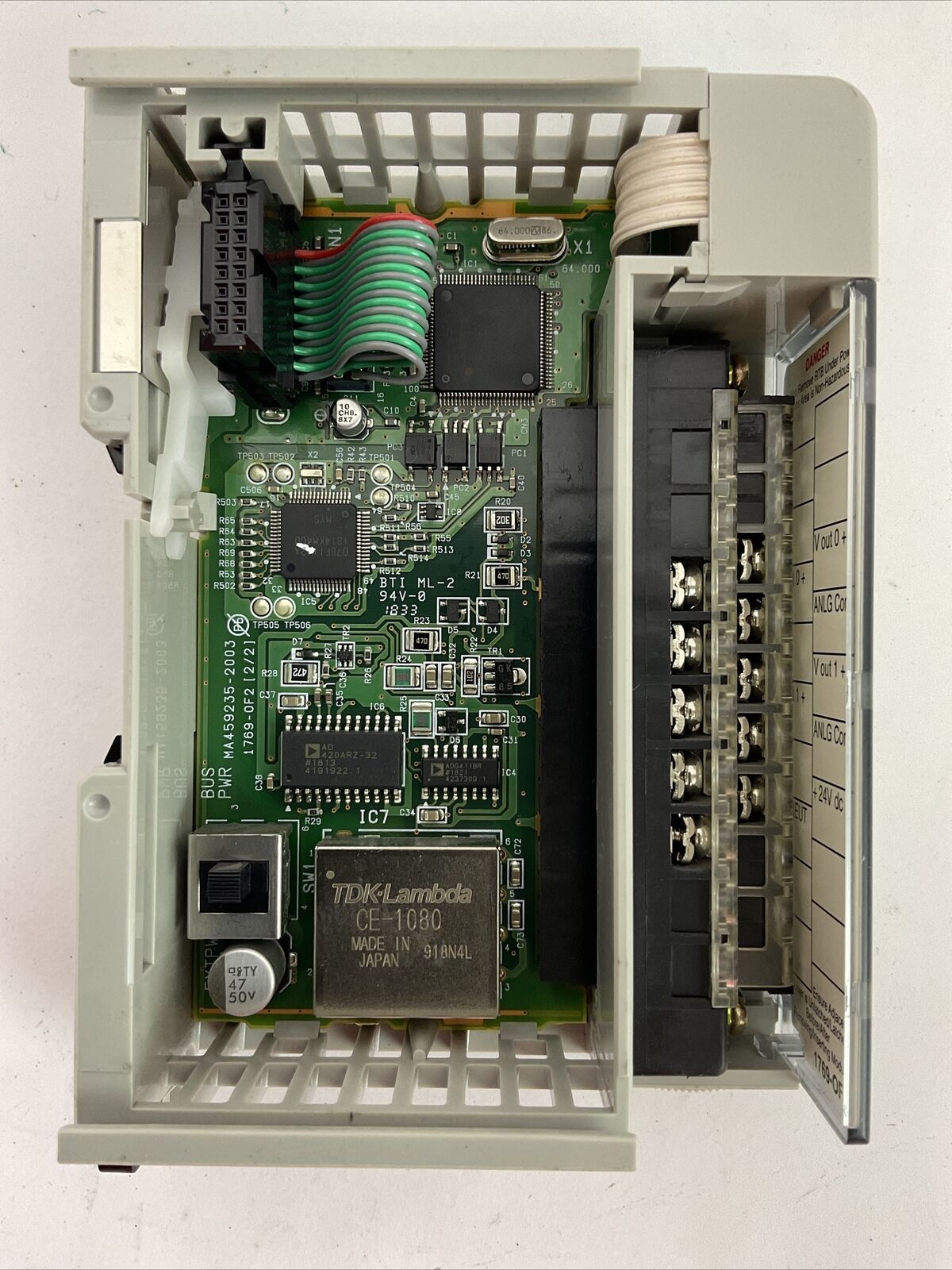 ALLEN BRADLEY 1769-OF2 SER B F/W REV 3.1 DIR/VER 10000686883/03 2CH ANALOG OUTPU