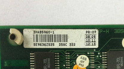 ABB 3HAB5960-1 DSQC 322 ROBOT PROCESSOR CIRCUIT BOARD 3BSC 980 006 R162