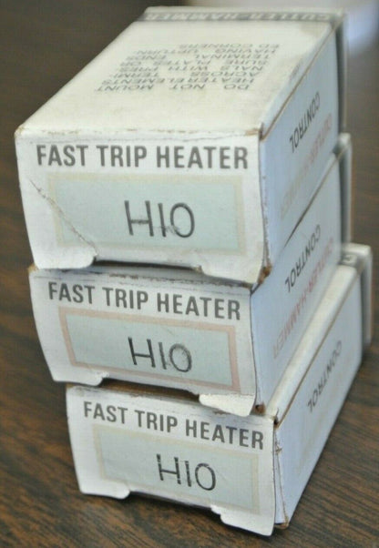 LOT of 3 / CUTLER-HAMMER H10 HEATER ELEMENT / FAST-TRIP HEATER / NEW SURPLUS