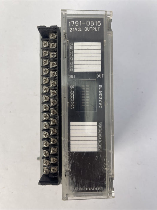 ALLEN BRADLEY 1791-OB16 OUTPUT MODULE 10-30VDC 500mA