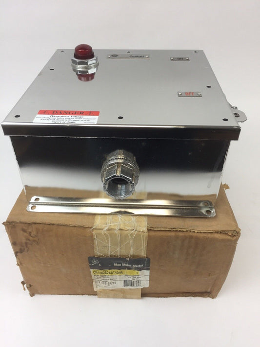 GE CR1062S2AAT402R MAN MOTOR STARTER SIZE M1 2 POLES 1 OVERLOAD TYPE 4 120V 60HZ