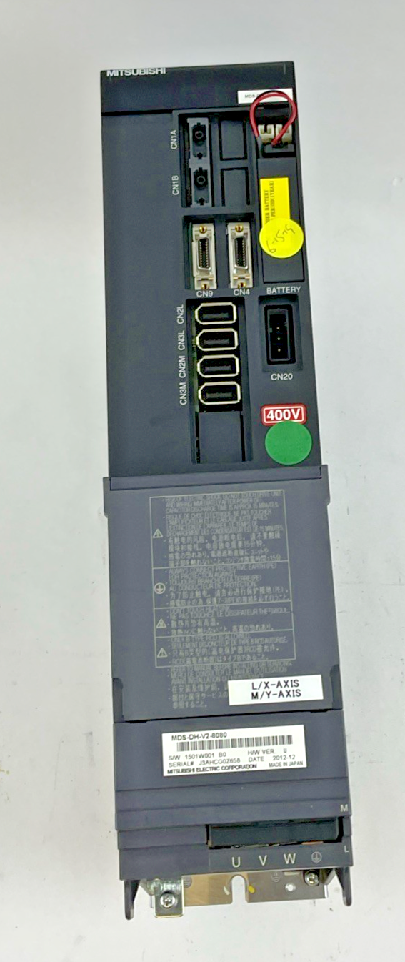 MITSUBISHI MDS-DH-V2-8080 SERVO DRIVE 4.5KW 12A 240HZ H/W VER.U 456V