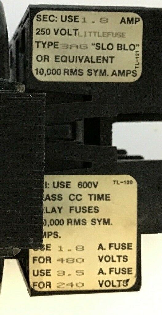 GENERAL SIGNAL E1803PB INDUSTRIAL CONTROL TRANSFORMER .180KVA 50/60HZ TYPE E3PB