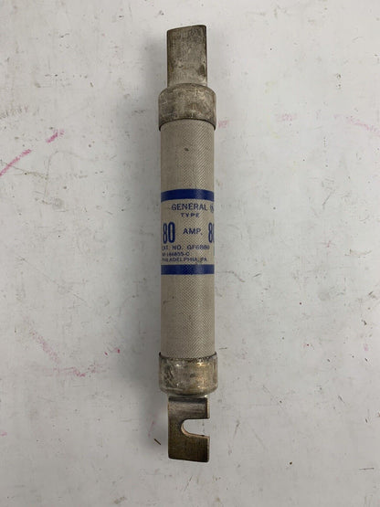 General Electric GF6B80 80A 600V Fuse "Lot of 3"