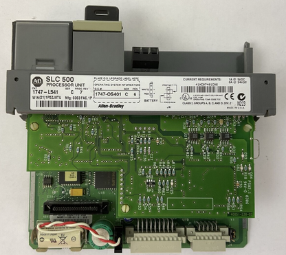 ALLEN BRADLEY 1747-L541 SER C PROC REV 7 PROCESSOR UNIT 1747-OS401 SER C FRN 6