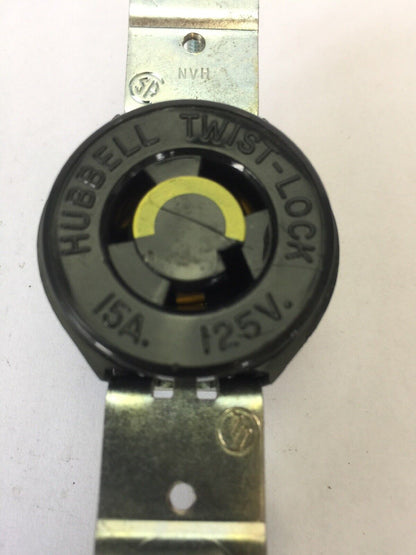 HUBBELL HBL4710 TWIST-LOCK SINGLE RECEPTACLE 15A 125V 2 POLE