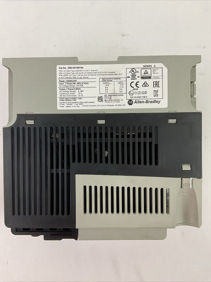 ALLEN BRADLEY 25B-D010N104 AC DRIVE FRN 5.001 SER A OUTPUT 0-460VAC