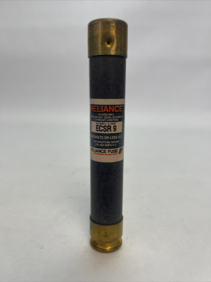 RELIANCE ECSR9 CLASS RK5 TIME DELAY DUAL ELEMENT FUSE 9AMP 600VAC (LOT OF 10)