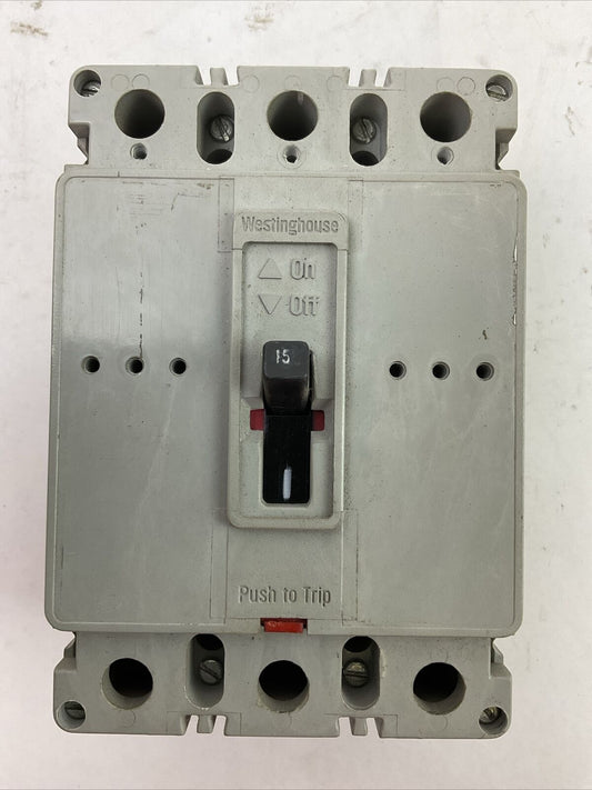 WESTINGHOUSE PHFD3015 CIRCUIT BREAKER 600VAC 15AMP 3POLE
