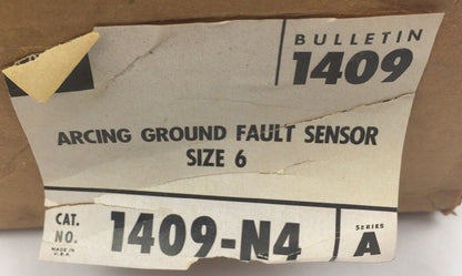 ALLEN BRADLEY 1409-N4 ARCING GROUND FAULT SENSOR SIZE 6 SERIES A
