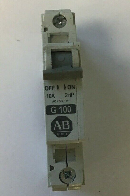 ALLEN BRADLEY 1492-CB1 G100 CIR.BREAKER 277VAC 65VDC 10A 2HP SER.C**(LOTOF10)**