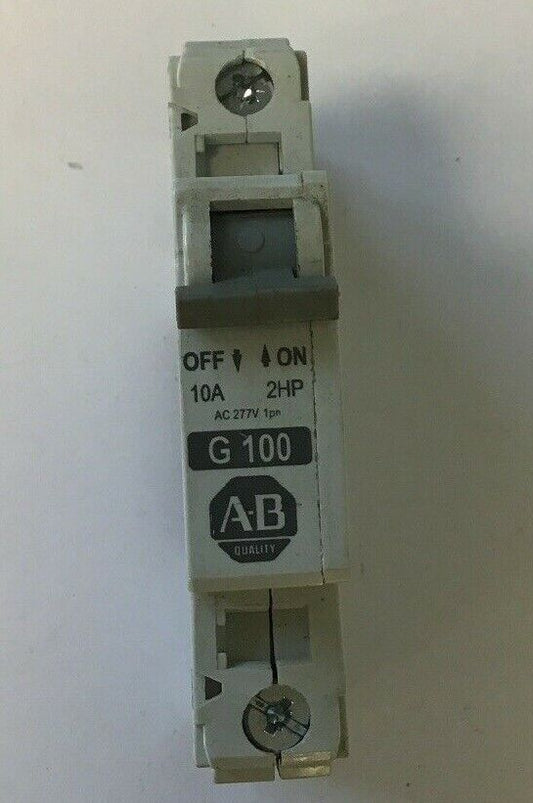 ALLEN BRADLEY 1492-CB1 G100 CIR.BREAKER 277VAC 65VDC 10A 2HP SER.C**(LOTOF10)**