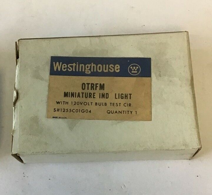 WESTINGHOUSE OTRFM MINATURE INDICATOR LIGHT W/O BULB 1255C01G04