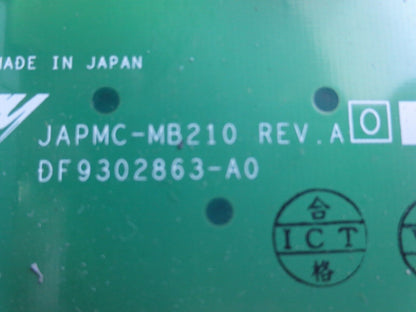 YASKAWA MP920 JAPMC-MB210 Rev. A JEPMC-MB210 6-SLOT MOUNT BASE / BACKPLANE MB-02