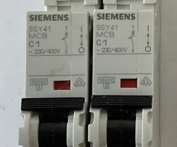 SIEMENS 5SY41 MCB C1 CIRCUIT BREAKER 230/400V 35KA ***LOTOF2***
