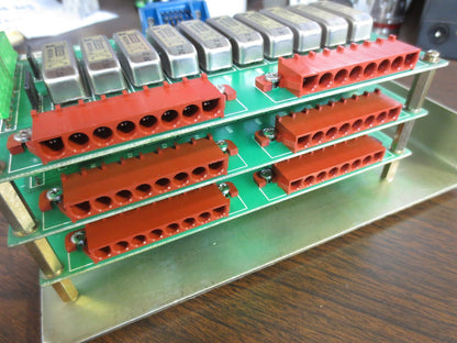 MORI SEIKI D-0204 BU3 PCB CIRCUIT BOARDS (3) / RELAY CONTROL ASSEMBLY