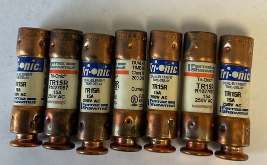 FERRAZ SHAWMUT TR15R FUSE 250VACRK5 ***LOTOF7***