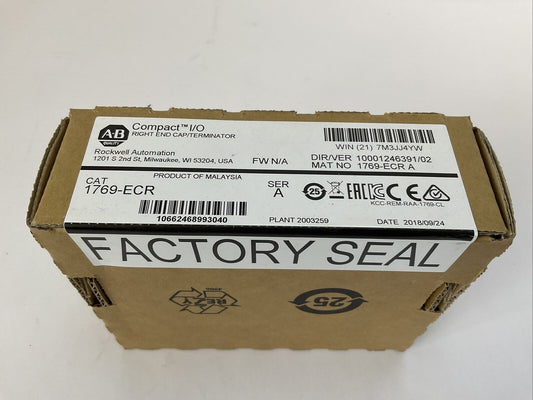 ALLEN BRADLEY 1769-ECR SER A F/W N/A DIR/VER 10001246391/02 RIGHT END CAP / TERM