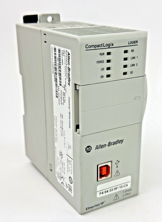 ALLEN-BRADLEY - 1769-L30ER SER. A, FW 1.002 - COMPACTLOGIX 1 MB ENET CONTROLLER