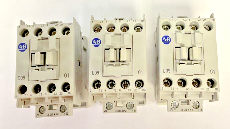 ALLEN BRADLEY 100-C09E*01 CONTACTOR RELAY 24VDC SER.A ***LOTOF3***