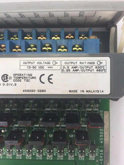 ALLEN BRADLEY 1746-OV16 INPUT MODULE SER C 10-50VDC