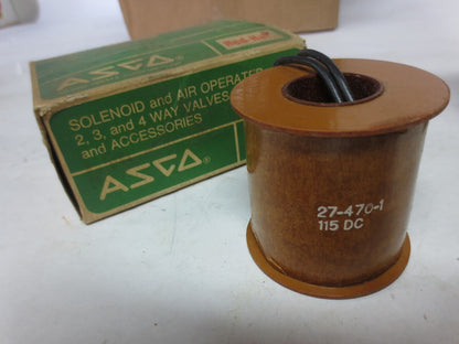 ASCO 27-470-1 SOLENOID VALVE COIL 115V / NEW SURPLUS