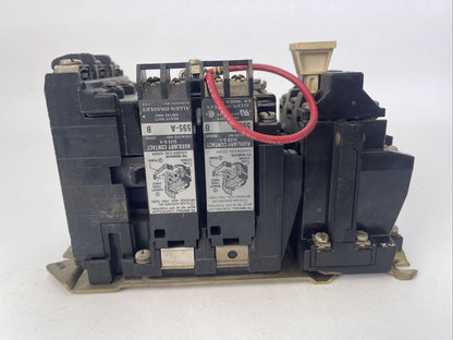 ALLEN BRADLEY 509-BOD SER B STARTER 600VAC 27AMP 10HP COIL 115-120V W24 HEATERS