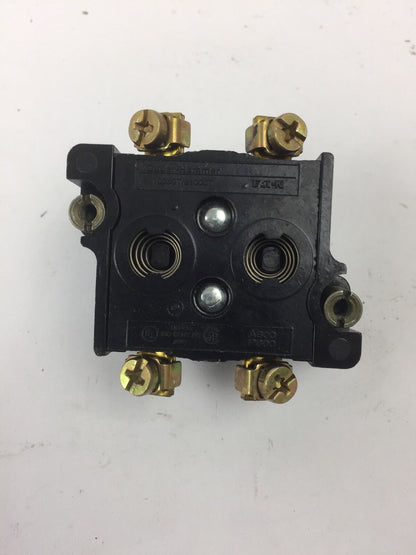 CUTLER HAMMER 10250T/91000T CONTACT BLOCK 2 N.C. 600 VOLT