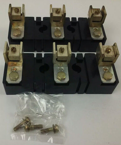 ALLEN BRADLEY 1491-N333 FUSE BLOCK,61-100A, 250- 600V, 3P, W/ X-410710, X-400656