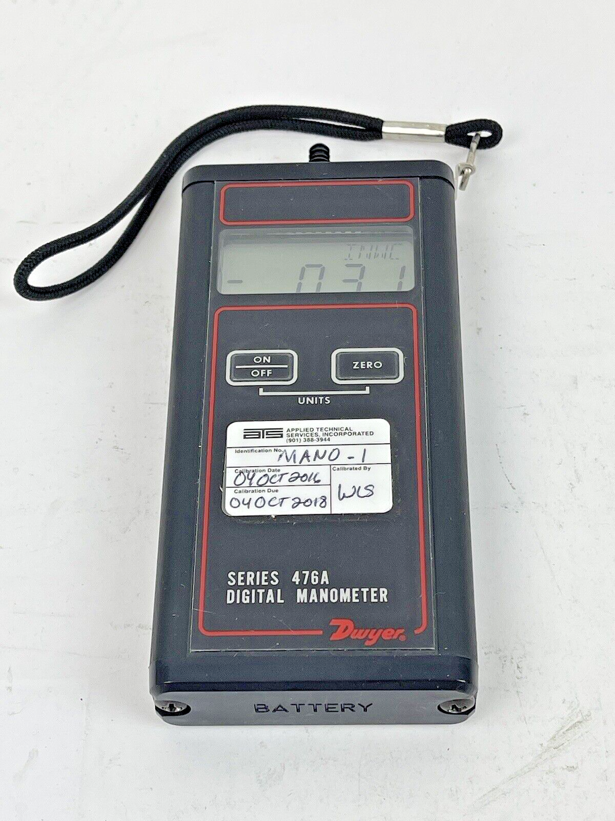 DWYER - SERIES 476A - SINGLE PRESSURE DIGITAL MANOMETER