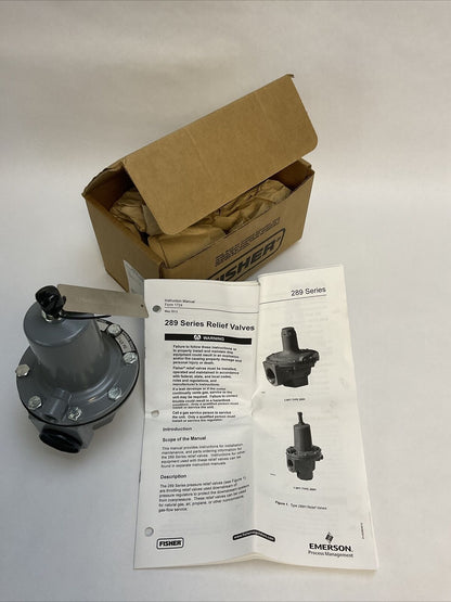 FISHER 289H-41 BACK PRESSURE REGULATOR / RELIEF VALVE 1-45PSI