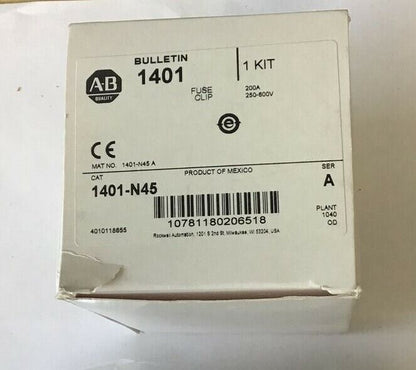 ALLEN BRADLEY 1401-N45 SER.A FUSE CLIP KIT 200A 250-600V