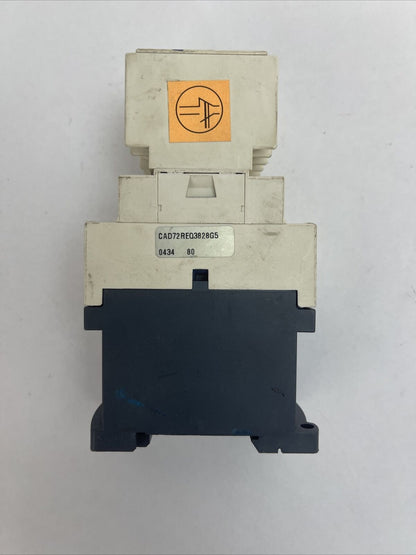 TELEMECANIQUE CAD50BD CONTACTOR 10A 600VAC COIL 24VDC LADN22 LA1 DN22 AUXILIARY