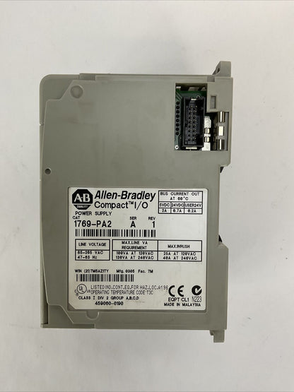 ALLEN BRADLEY 1769-PA2 SER A REV 1 COMPACT I/O POWER SUPPLY
