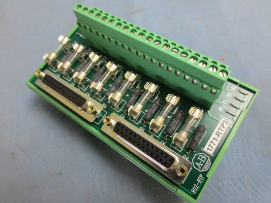 ALLEN-BRADLEY 1771-RTP3 REMOTE TERMINATION TERMINAL 8-POINT w/FUSES - PLC-5 NEW