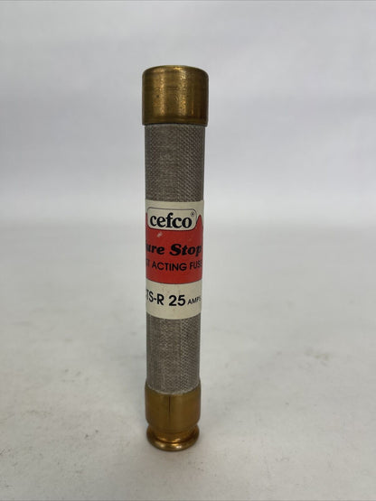 CEFCO CTS-R 25 CURRENT LIMITING CLASS RK-1 FUSE 25AMP 600VAC (LOT OF 7)
