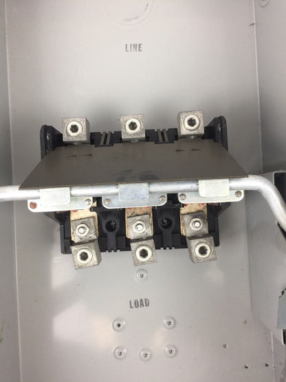 GOULD JU324 VACU-BREAK SWITCH WITH CLAMPMATIC  CONTACTS 200 AMPS 3 PHASE 240 VAC