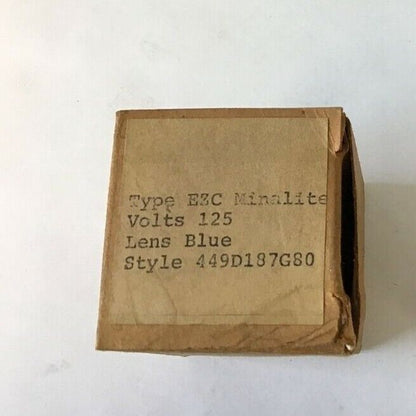 WESTINGHOUSE 449D187G80 TYPE EZC MINALITE 125V BLUE LENS