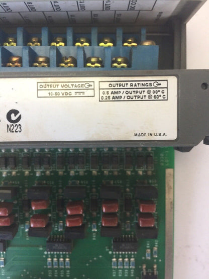 ALLEN BRADLEY 1746-OB16 OUTPUT MODULE SER D 10-50VDC