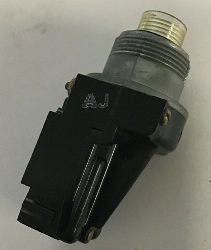 GE CR104A8123 OILTIGHT PUSHBUTTON W/O BUTTON 150V 1NO-1NC