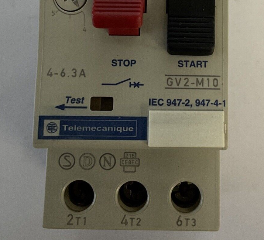 TELEMECANIQUE GV2-M10 MANUAL MOTOR STARTER 4-6.3A 690V 50/60HZ