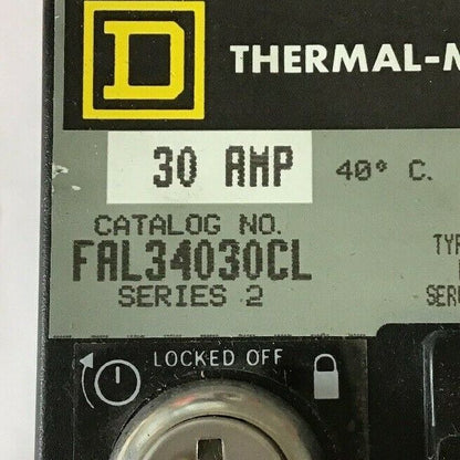 SQUARE D FAL340030CLF7 THERMAL MAGNETIC CIRCUIT BREAKER SERIES 2