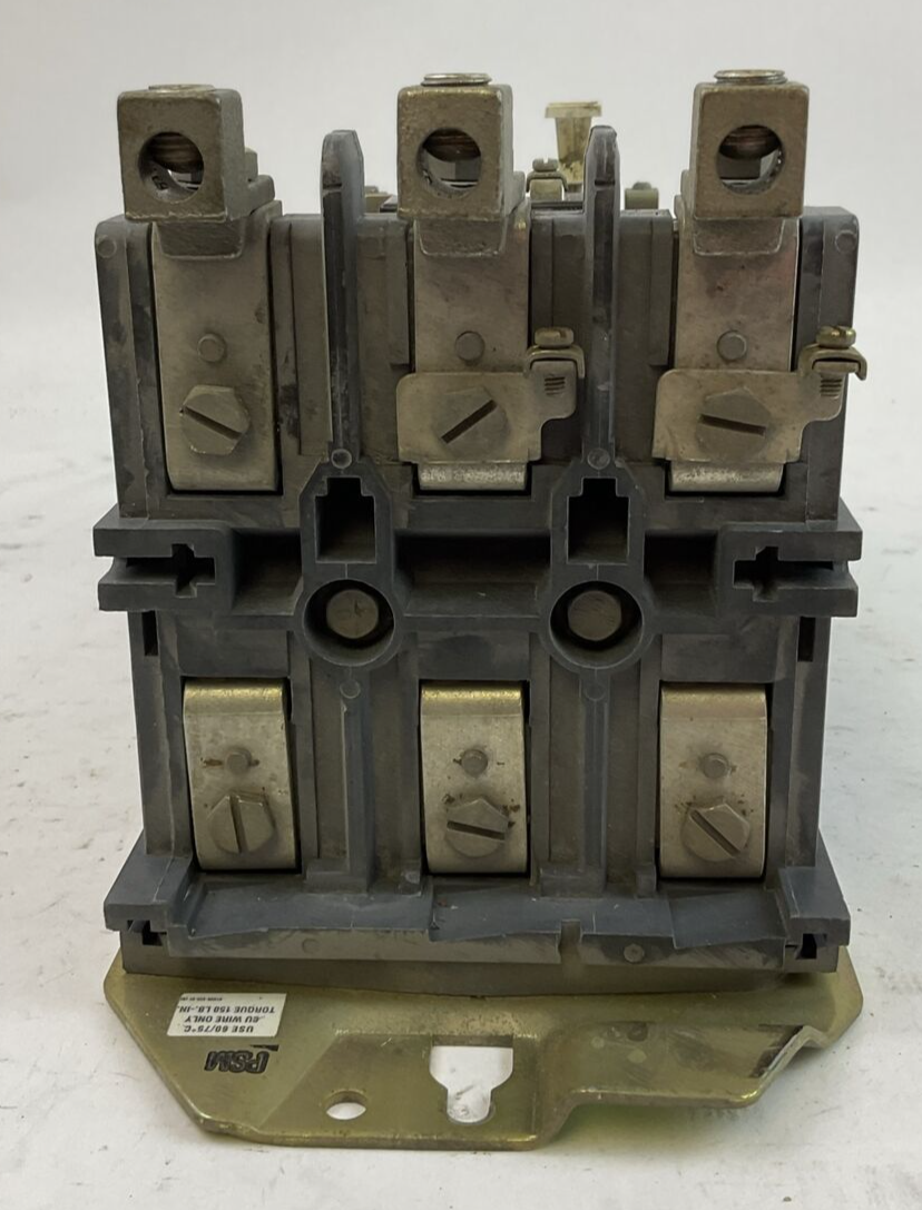 ALLEN BRADLEY 509-DOD SIZE 3 STARTER 600VAC 90A 50HP COIL 115-120V W/W65 HEATERS